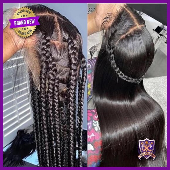 Full Lace Human Hair Wig 180% Density Straight 8 Inch Length main image 4